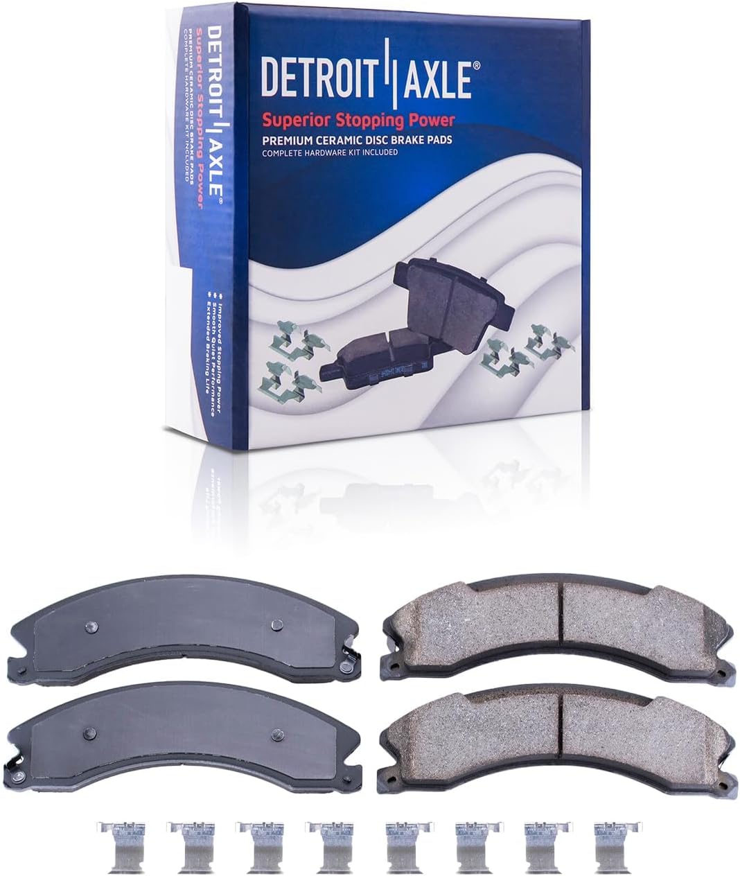Detroit Axle - Front Brake Kit for 2012-2021 Nissan NV1500 NV2500 NV3500, 14.17' inch Disc Brake Rotors Ceramic Brakes Pads 2013 2014 2015 2016 2017 2018 2019 2020 Replacement