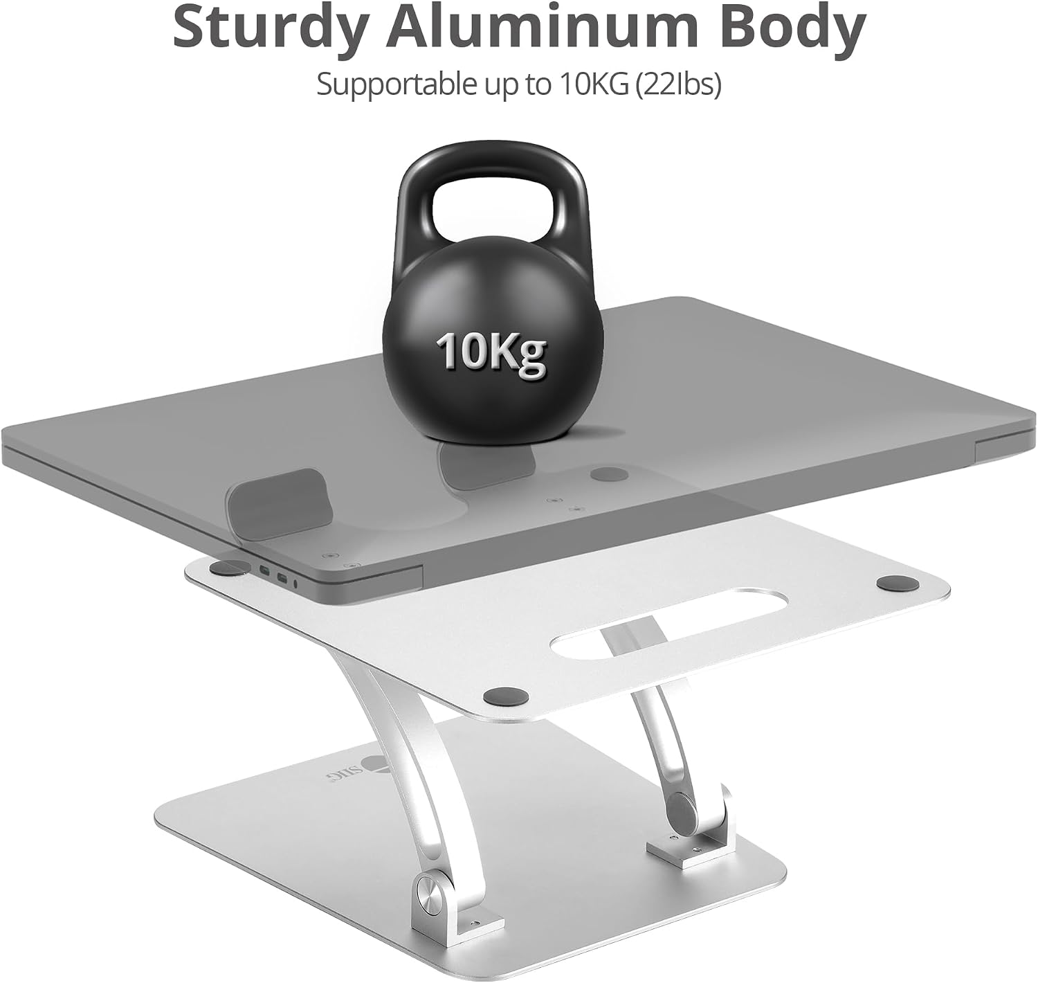 SIIG Adjustable Aluminum Laptop Stand for MacBook and PC
