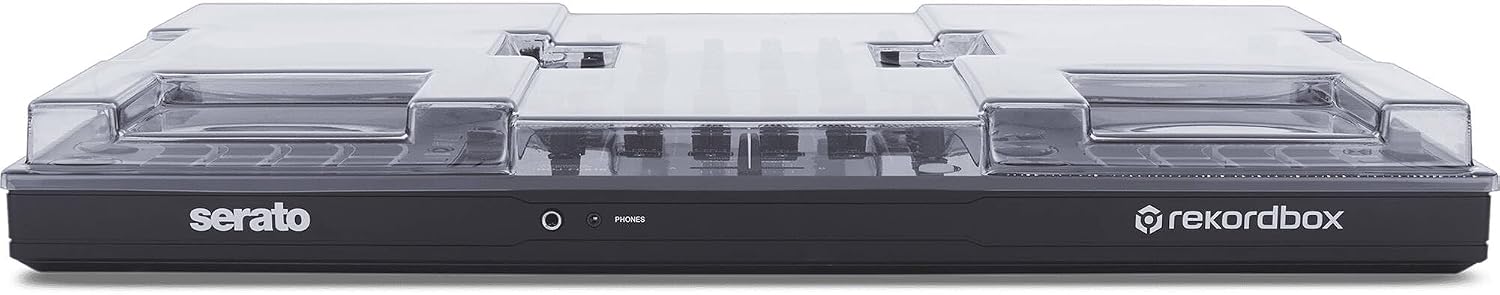 Pioneer DDJ-FLX10 4-Deck DJ Controller Bundle with Decksaver DS-PC-DDJFLX10 Polycarbonate Dust Cover | Rekordbox + Serato DJ Pro | 4-Deck Controller with Exact-Fit Protective Cover for DDJ-FLX10