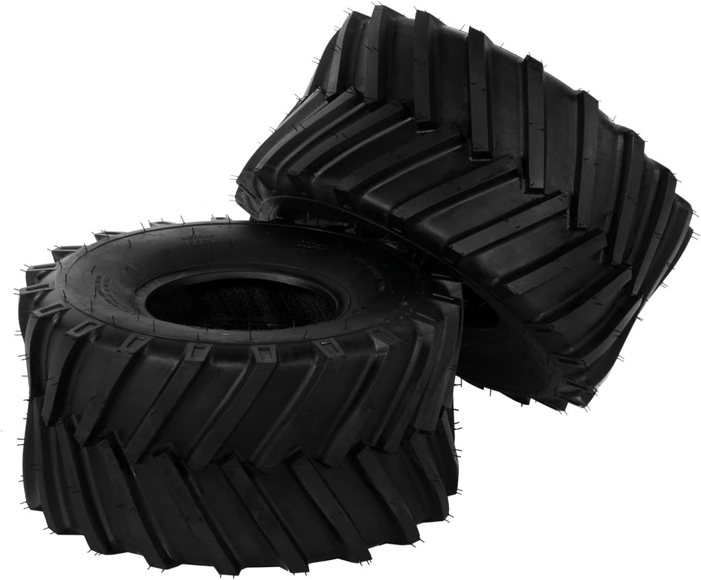 TUFFIOM Set of 2 Lawn Mower Tires 20x10.00-8 4PR Turf Tire for Garden Tractor Riding Lawnmower, Tubeless