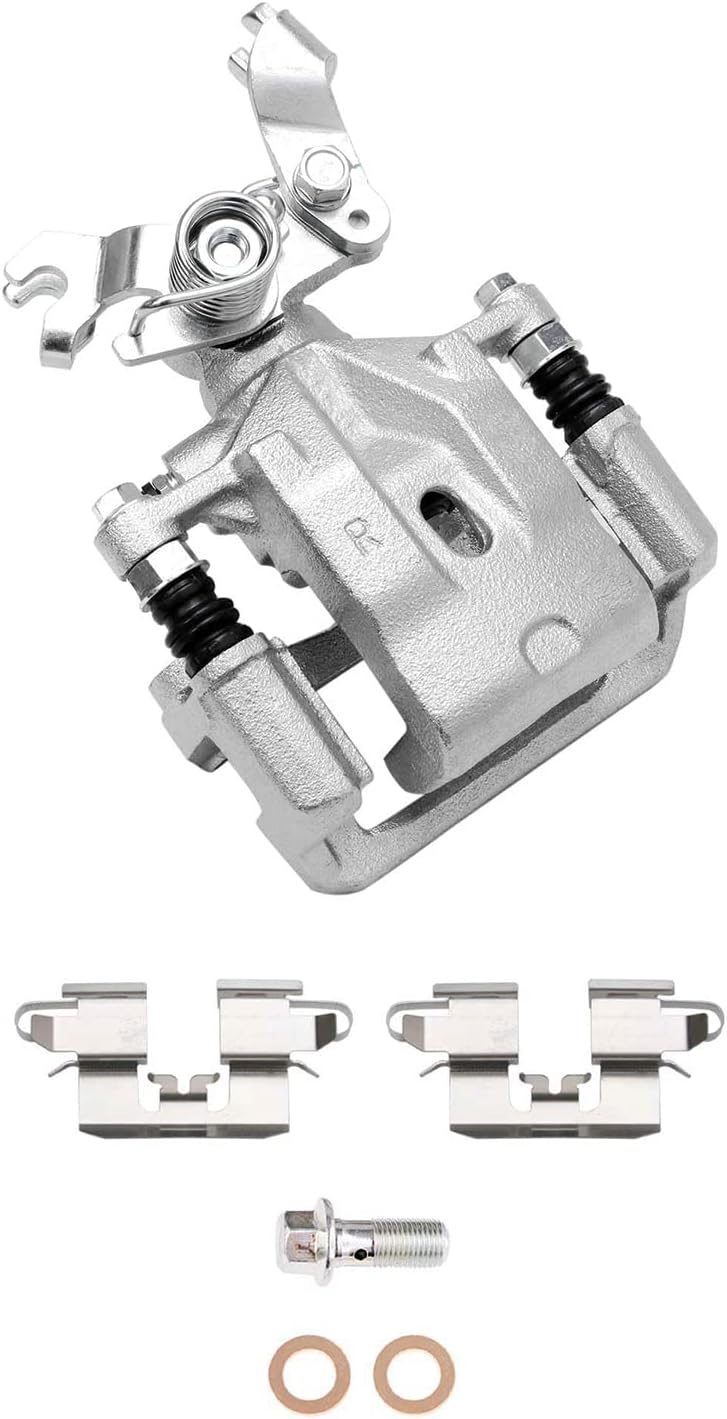 Detroit Axle - Rear Brake Kit for Ford Fusion Lincoln MKZ Zephyr Mazda 6 Mercury Milan, 11.02'' inch Drilled & Slotted Brake Rotors Brake Caliper Replacement