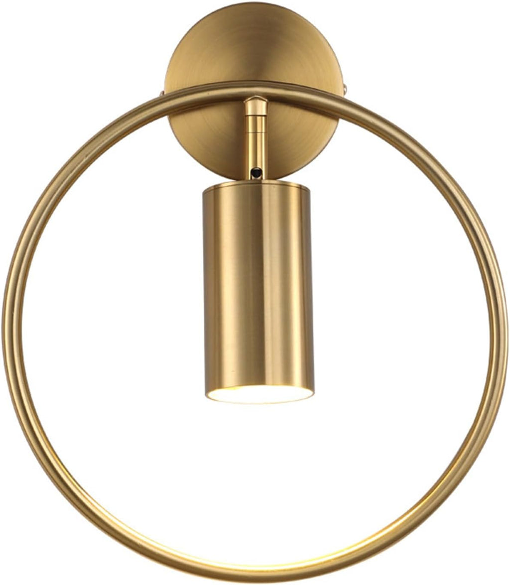 Bathroom Dresser Wall Lamp Wrought Iron Lamp Body,Ring LED Wall Sconce, d LED Wall Lights Fixture Wall Decor,Kitchen Bedroom Living Dining Rooms Corrido Lighting Fixtures