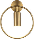 Bathroom Dresser Wall Lamp Wrought Iron Lamp Body,Ring LED Wall Sconce, d LED Wall Lights Fixture Wall Decor,Kitchen Bedroom Living Dining Rooms Corrido Lighting Fixtures