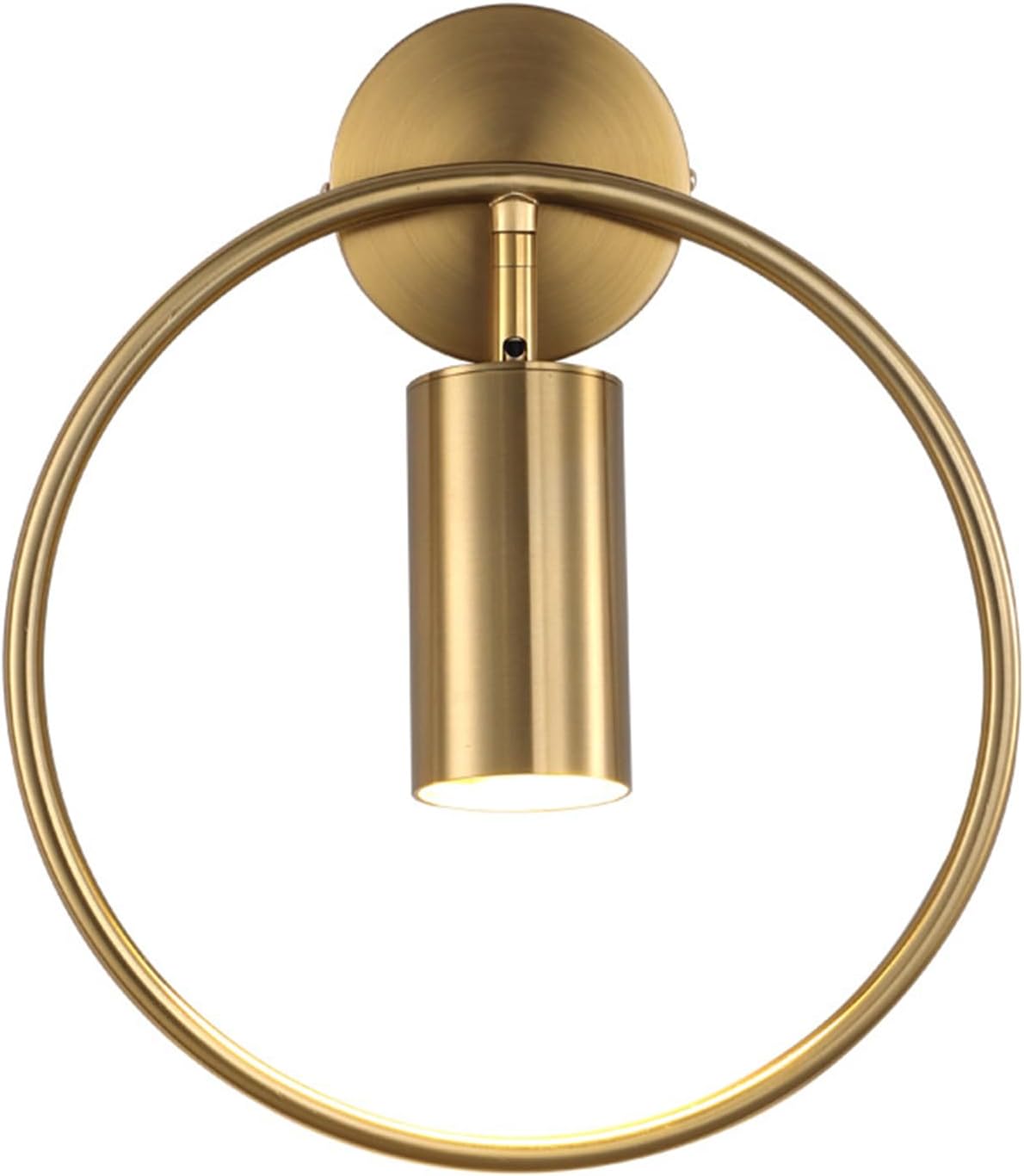 Bathroom Dresser Wall Lamp Wrought Iron Lamp Body,Ring LED Wall Sconce, d LED Wall Lights Fixture Wall Decor,Kitchen Bedroom Living Dining Rooms Corrido Lighting Fixtures