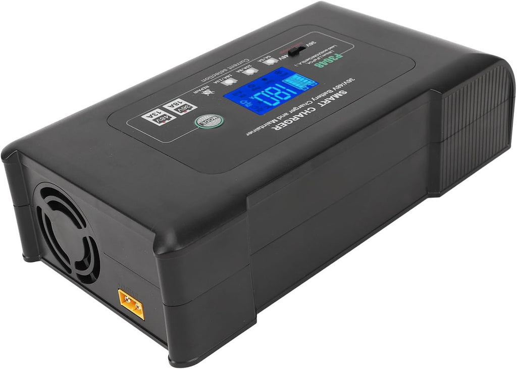 Keenso Golf Cart Battery Charger, Golf Cart Battery Charger Smart 36V 18A 48V 13A Repair Battery Charger with for EZGO TXT Plug for Truck Lawnmower 100 240V (US Plug (100-240V))