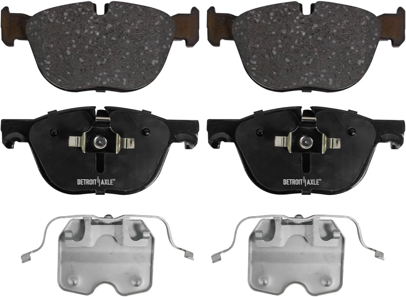 Detroit Axle - 8pc Brake Kit for 2007-2010 BMW X5 2008 X6, Disc Brakes Rotors Ceramic Brake Pads with Hardware Replacement: 13.70' inch Front and 13.58' inch Rear Rotor