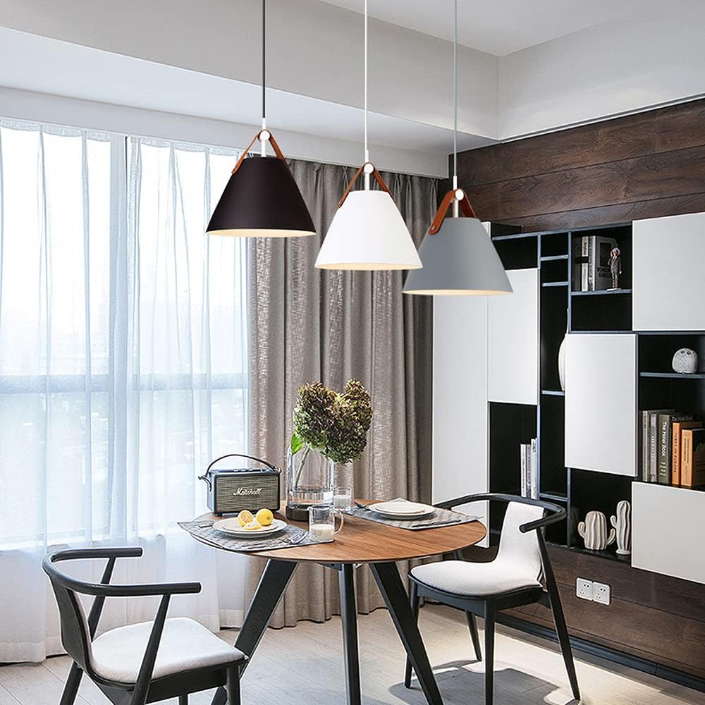 Simple Wrought Iron Chandelier Nordic Creative Macaron Pendant Light Modern Chandelier 1-Light Fixture for Bathroom, Kitchen Island, Study Lighting