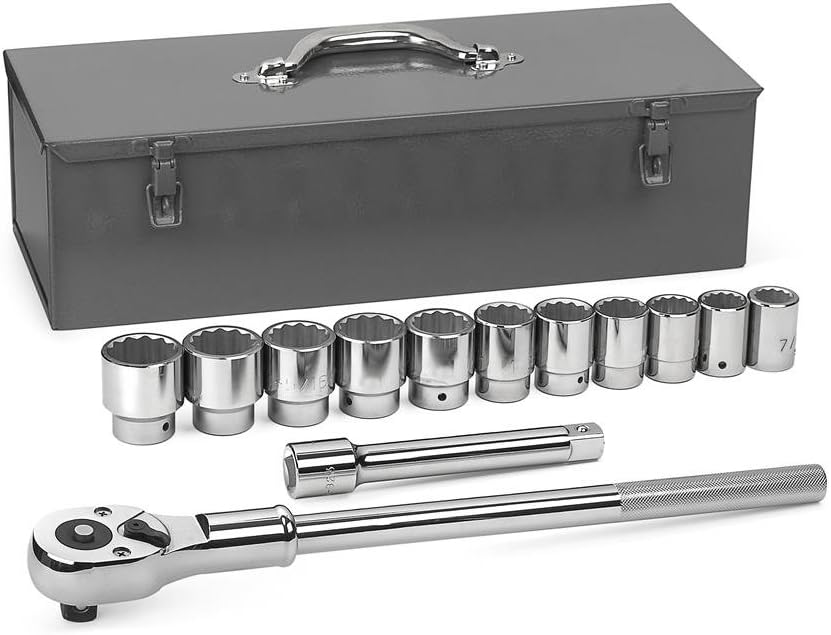 GEARWRENCH 13 Pc. 3/4' Drive 12 Pt. Standard Mechanics Tool Set, SAE - 80879