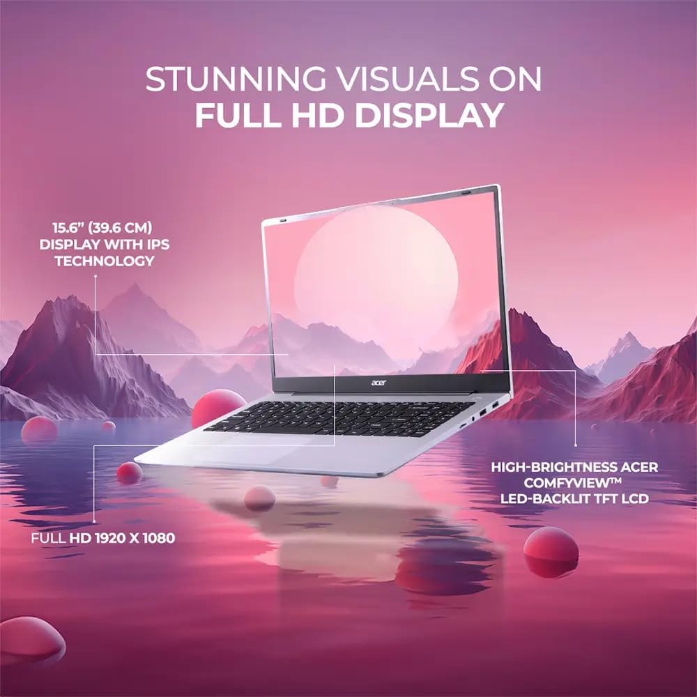 Acer Aspire Personal Laptop (2025):15.6' FHD 1920 x 1080 60Hz • AMD Ryzen 7 7730U • 32 GB RAM • 1 TB SSD • Win10 Pro • Wi-Fi 6 • Backlit KB • 1080p FHD Camera • HD Audio • AMD Radeon Graphics