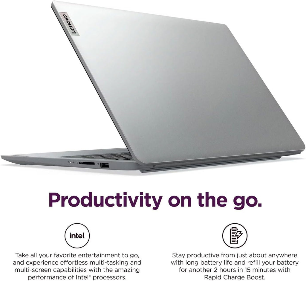 Lenovo IdeaPad 15.6' FHD Laptop for Home & Students, Intel Celeron N6000, 8GB RAM, 128GB eMMC, Up to 10-Hour Battery, Windows 11, Office 365 with 1TB Cloud, 1-Year ADP, Bundle with PCO Laptop Cooler