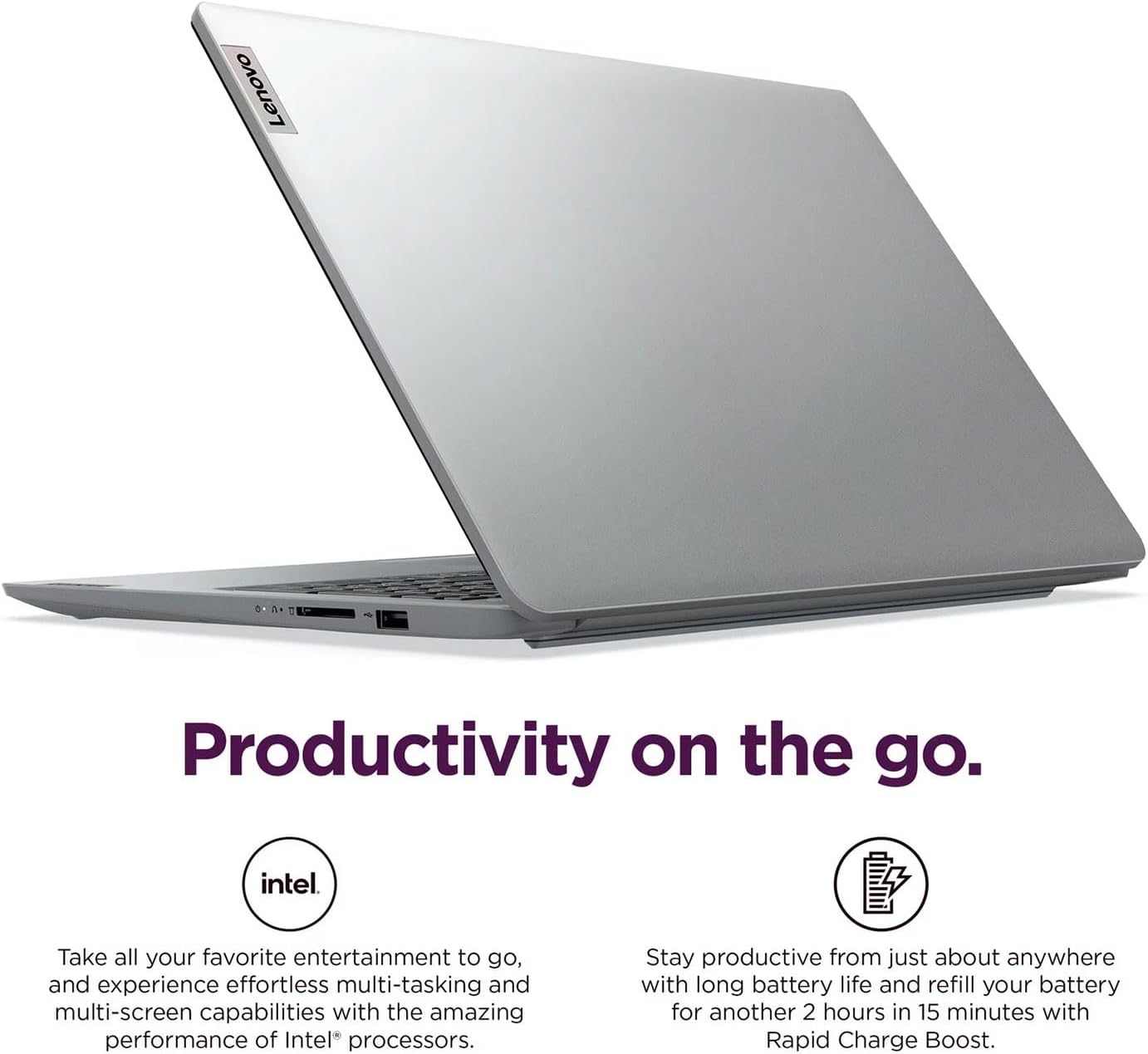 Lenovo IdeaPad 15.6' FHD Laptop for Home & Students, Intel Celeron N6000, 8GB RAM, 128GB eMMC, Up to 10-Hour Battery, Windows 11, Office 365 with 1TB Cloud, 1-Year ADP, Bundle with PCO Laptop Cooler