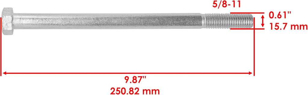 Caltric 48112 482882 481709 481701 0400141 04001-41 72' Deck Blades with Bolts Compatible with Scag