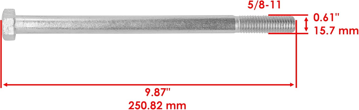 Caltric 48112 482882 481709 481701 0400141 04001-41 72' Deck Blades with Bolts Compatible with Scag
