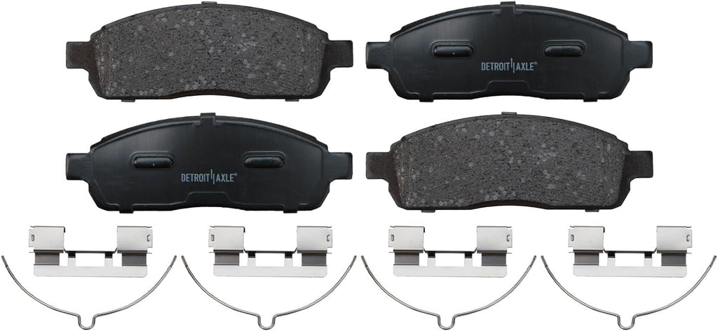 Detroit Axle - RWD 6 Lugs Front Brake Kit for 04-08 Ford F-150 06-08 Lincoln Mark LT 2004 2005 2006 2007 2008 Drilled and Slotted Brake Rotors Ceramic Brake Pads Replacement Brakes Kit