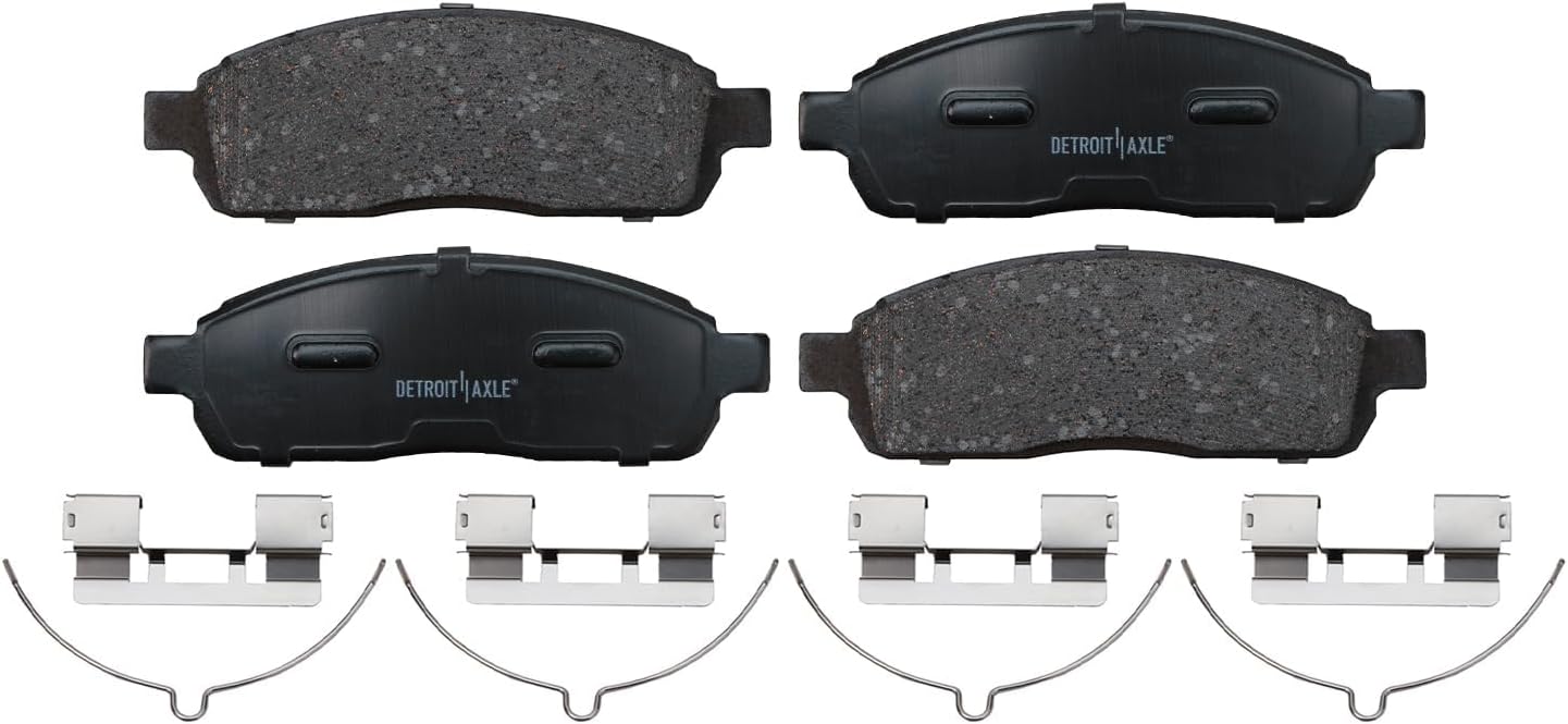Detroit Axle - RWD 6 Lugs Front Brake Kit for 04-08 Ford F-150 06-08 Lincoln Mark LT 2004 2005 2006 2007 2008 Drilled and Slotted Brake Rotors Ceramic Brake Pads Replacement Brakes Kit