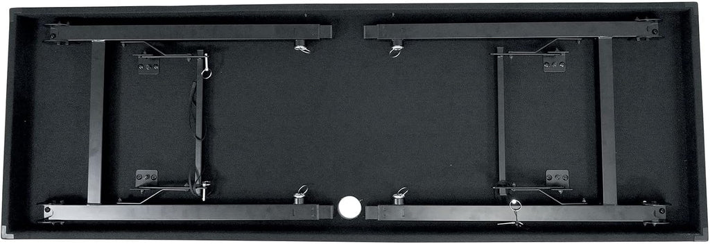 Rockville RTBL4 Adjustable Height DJ Table Folding Legs 20x60 Inch, Portable, Non-Slip Surface, Carry Bag Included, for Mobile DJs and Event Performers