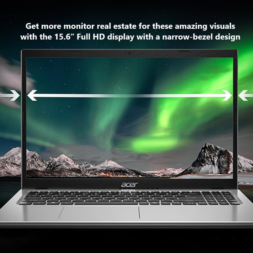 acer Aspire 3 Slim Laptop with Office 365 for The Web - Backlit Keyboard - Intel Core I3-1305U Processor - 15.6' FHD - Windows 11 Home w/o Earbuds (16GB RAM | 256GB SSD)