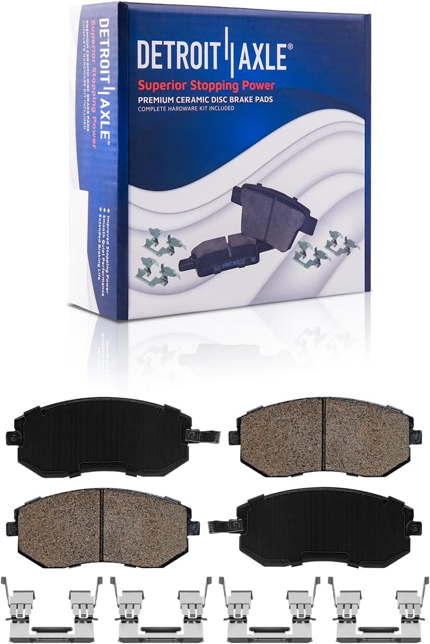 ‎Detroit Axle - Brake Kit for Subaru XV Crosstrek Forester Drilled and Slotted Brake Rotors Brakes Pad Front and Rear Replacement : 11.54' inch Front and 10.79' inch Rear Rotors