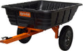 Agri-Fab 45-0573 700 lbs Tow Behind Poly Dump/Swivel Cart; Lawn & Garden Cart/Trailer for Lawn Mowers, 16' Pneumatics Tires, Easy to Use Foot Dumping Mechanism