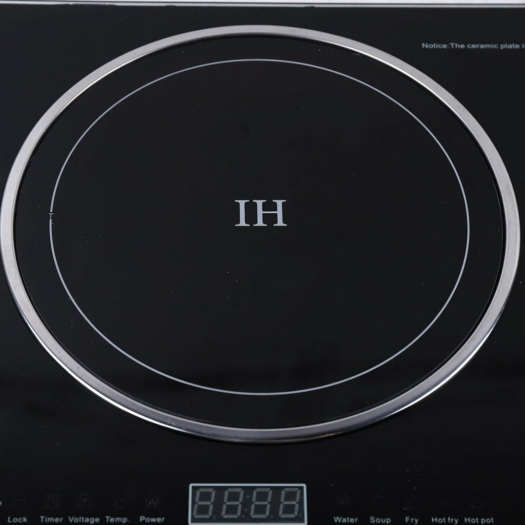 2 Burner Electric Cooktop 110v, Touch Type Keys, One-key Type Firepower Control, Multiple Cooking Function, Easy to Operate, 8 Gear Firepower, for Commercial Home