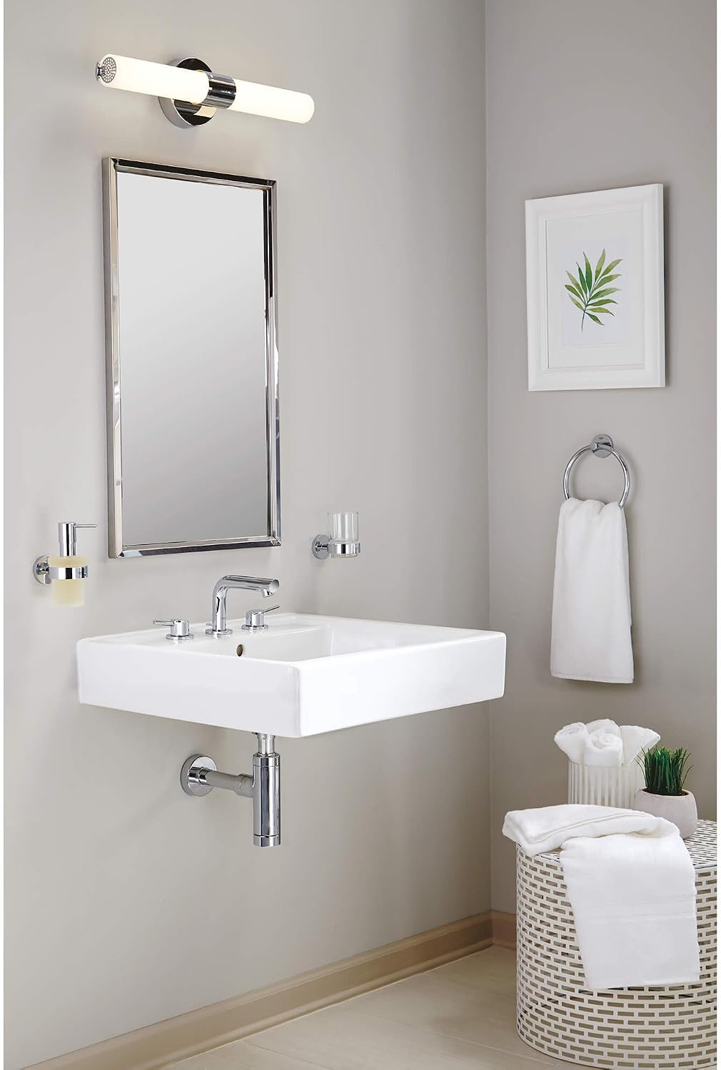 GROHE 20572001 Concetto, 8-inch Widespread 2-Handle S-Size Bathroom Faucet 1.2 GPM, Chrome