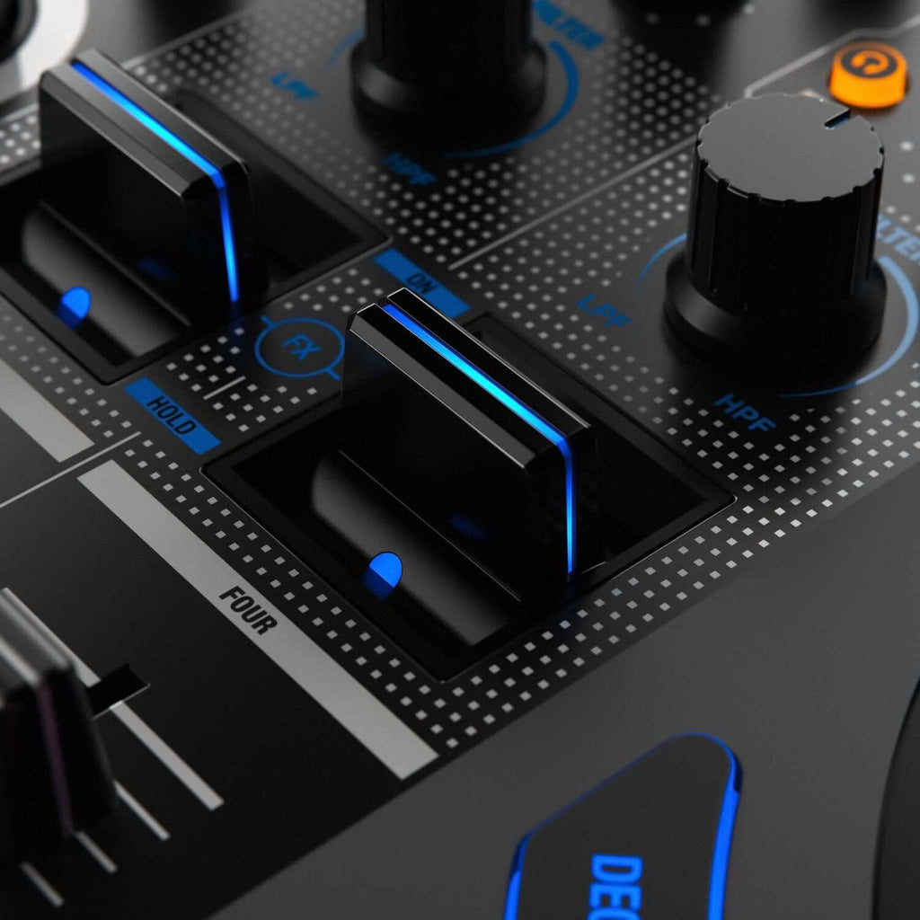 Reloop Mixon 8 Pro DJ Controller for Serato DJ with Essential Cables for Connecting to DJ Controllers and StreamEye Polishing Cloth