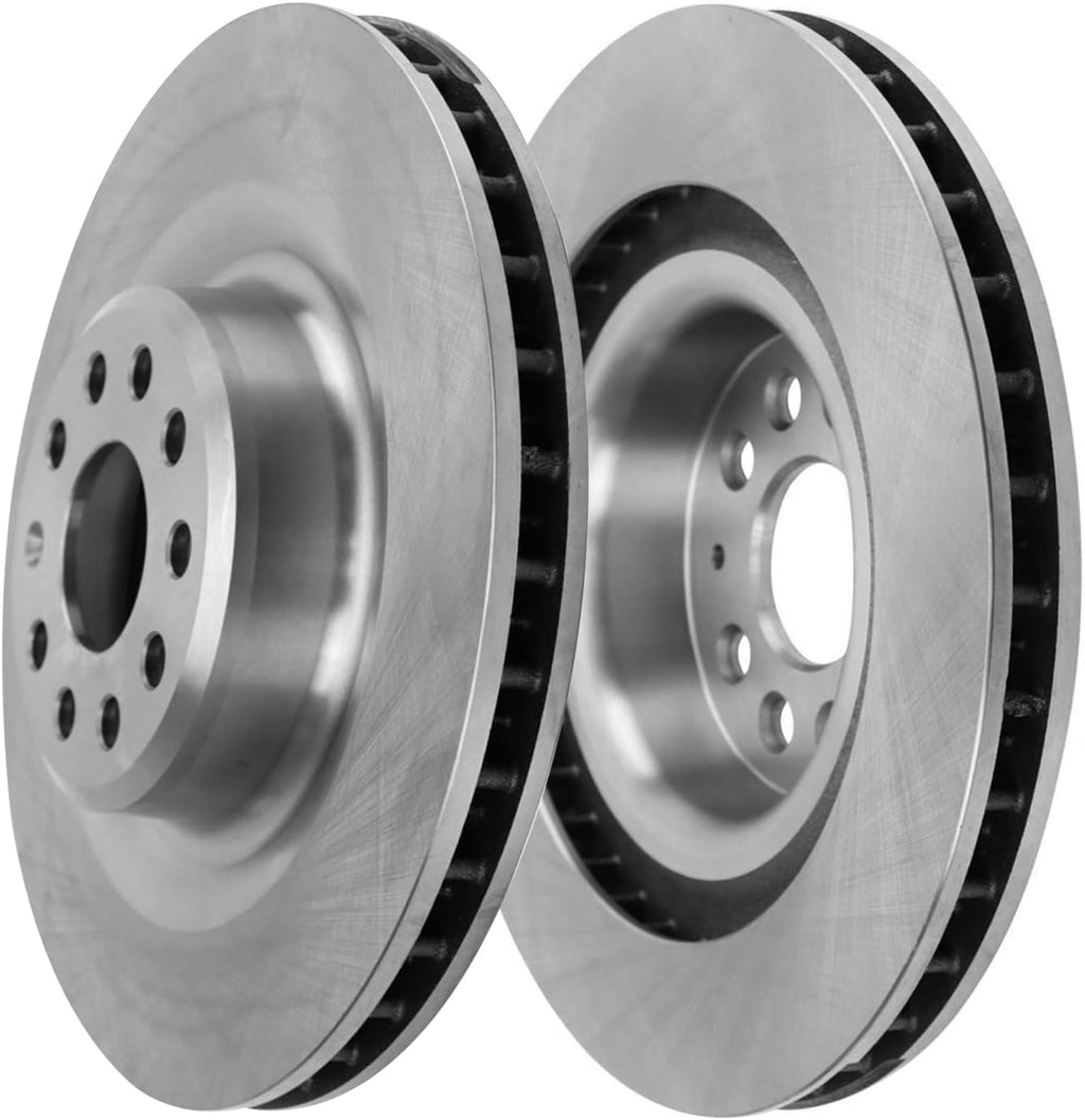 Detroit Axle - 8pc Brake Kit for 2016 Tesla Model S, Disc Brake Rotors Ceramic Brakes Pads Replacement: 13.98' inch Front and 14.37' inch Rear Rotor