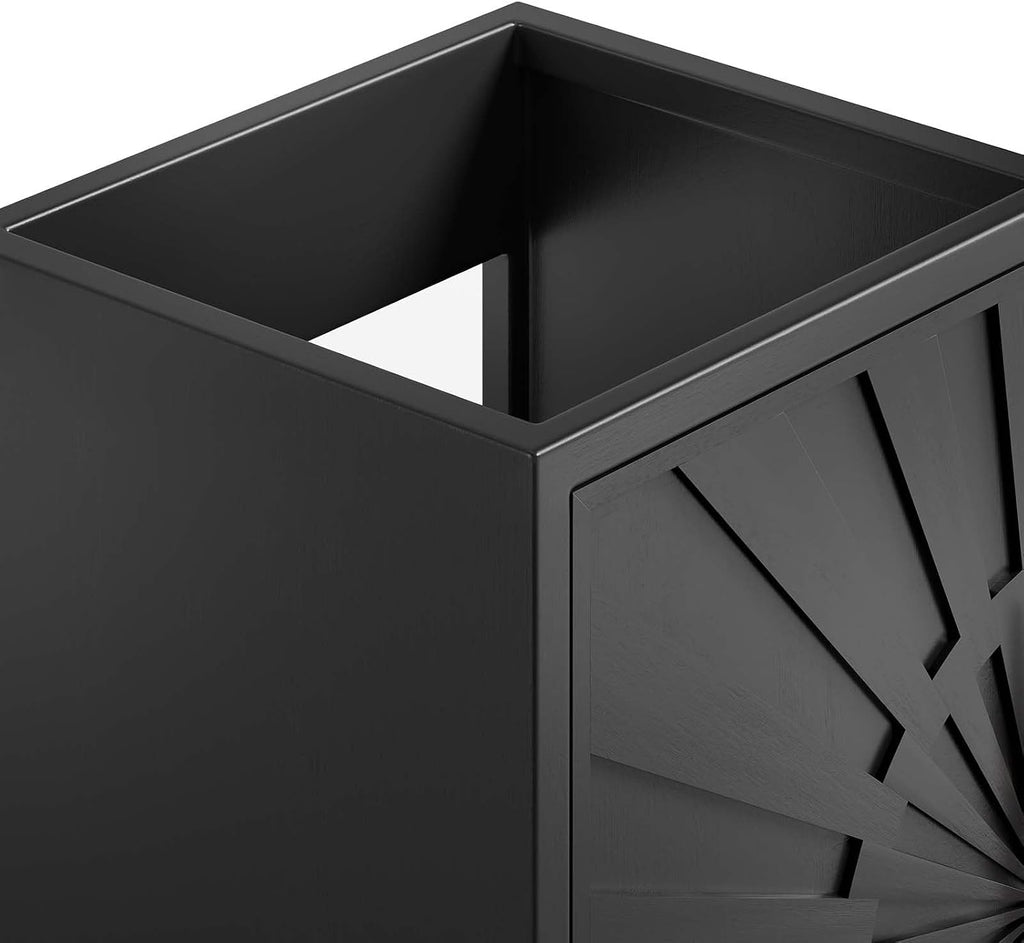 Modway Awaken Bathroom Vanity Cabinet, 18', Black