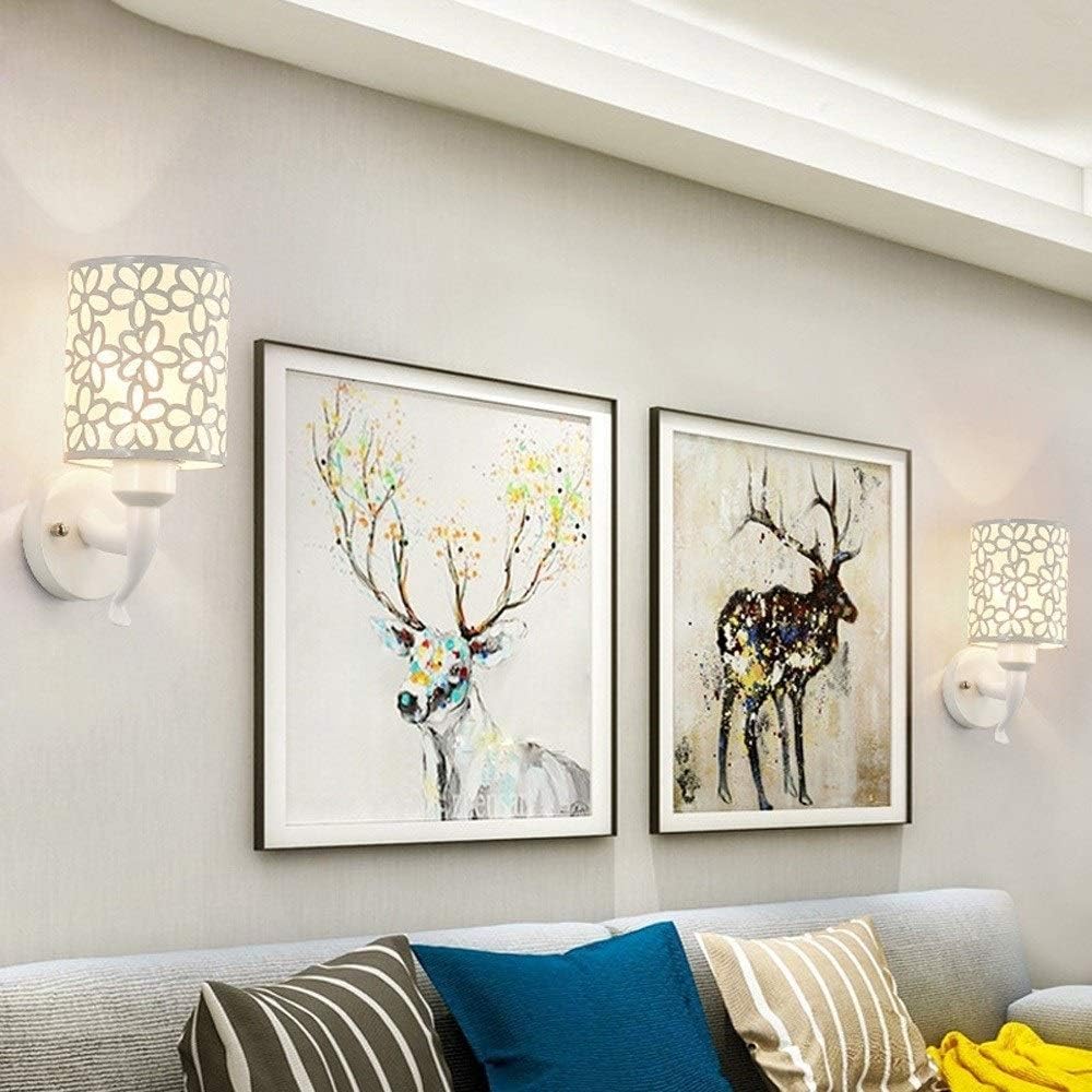 Wall Mounted Light Nordic Modern Wall Light Industrial Wall Lamp Creative Faceted Hollow Applique Wrought Iron Sconce Fixtures Minimalist Frosted Lampshade Wall Lantern For Bathroom Corridor Rea
