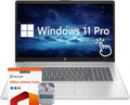 HP Touchscreen 17.3' Business Laptop Computer, Windows 11 Pro 64GB RAM 2TB SSD, Intel Core 7-150U, HD+ LED Display, Microsoft Office Lifetime Suite, Backlit Keyboard, SageNova Earphones, Silver