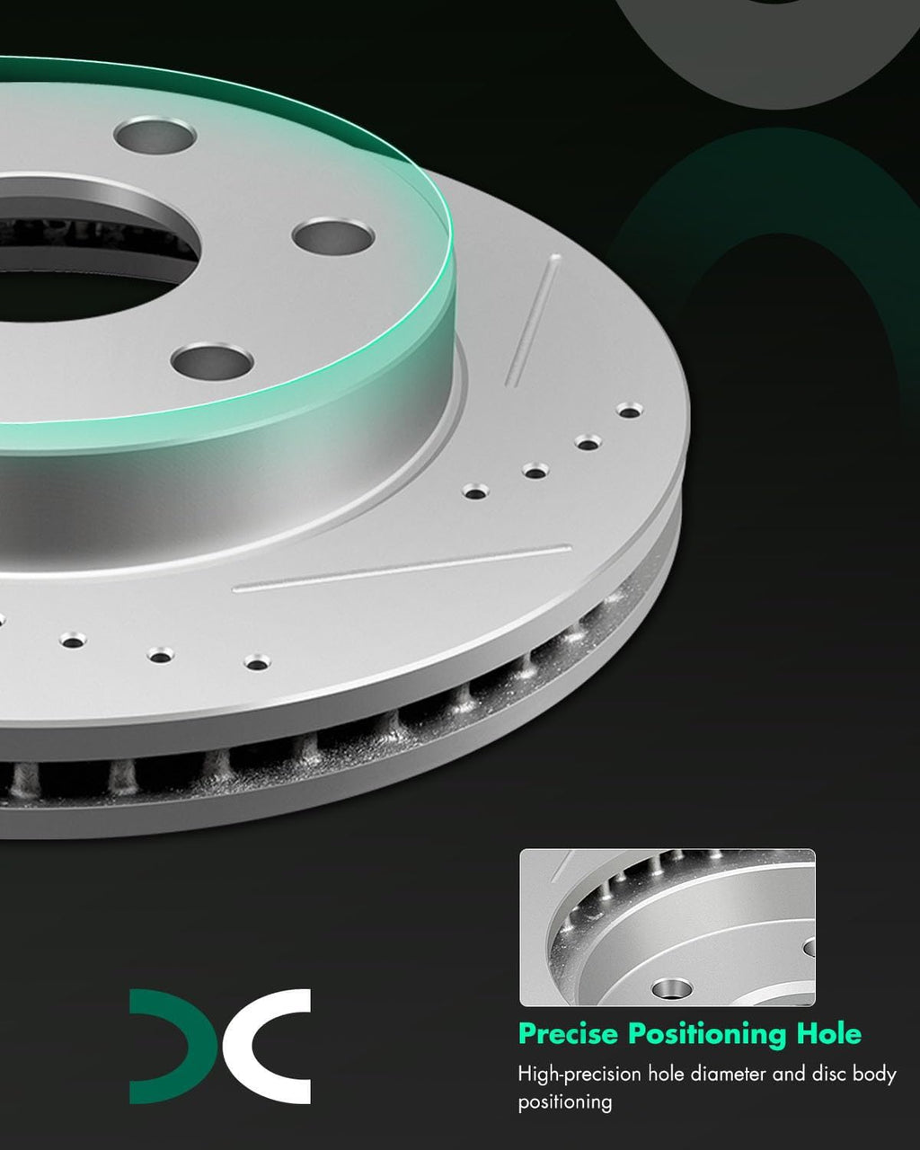 SCITOO Pads and Rotors Kit, Brake Rotors Ceramic Pads fit for Cadillac Escalade,for Chevy Avalanche,1500,Suburban,1500,Tahoe,02-06 for GMC Yukon,03-06 for GMC Yukon XL 1500 (4WD)