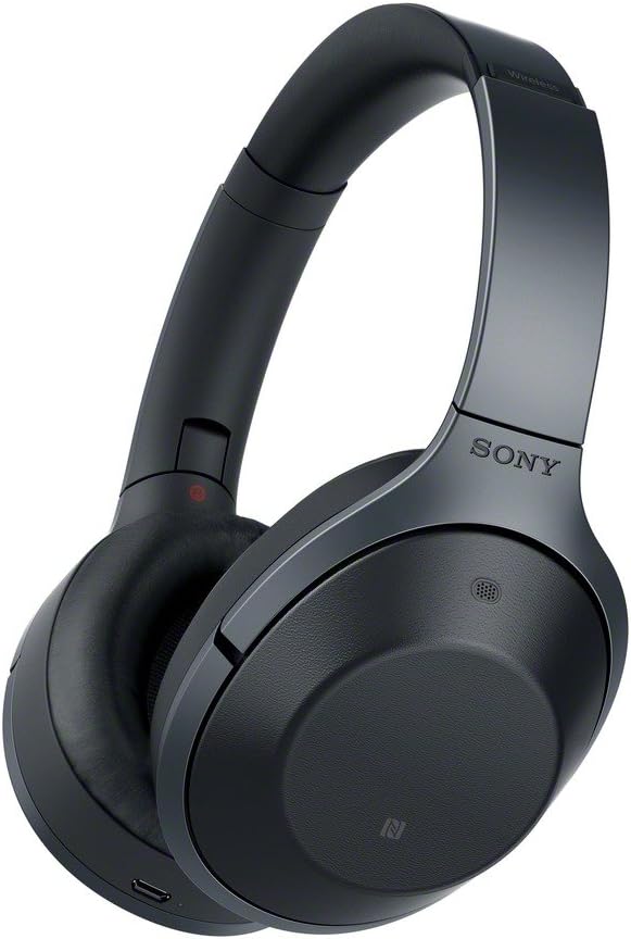 Sony MDR-1000X Noise Cancelling, Bluetooth Headphone, Black, Touch Sensor for Volume and Track Control (Renewed)