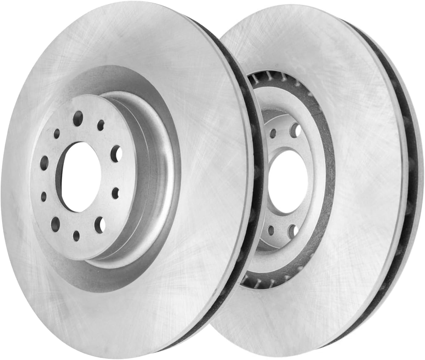 Detroit Axle - Brake Kit for Fiat 2014-2020 500L, 2015 2016 2017 2018 2019 Disc Brake Rotors Ceramic Brakes Pads Replacement : 12.01' inch Front and 10.39' inch Rear Rotor