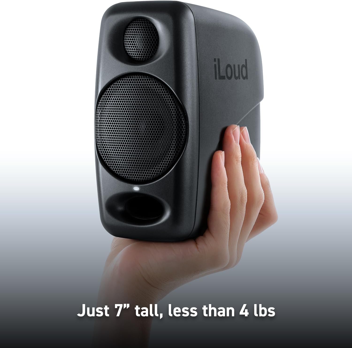 IK Multimedia iLoud Micro Monitor 50 watt Portable Wireless Bluetooth Studio Reference Monitors, Dual Speakers for Music Production, Mixing, Mastering, Composing, producing and DJs