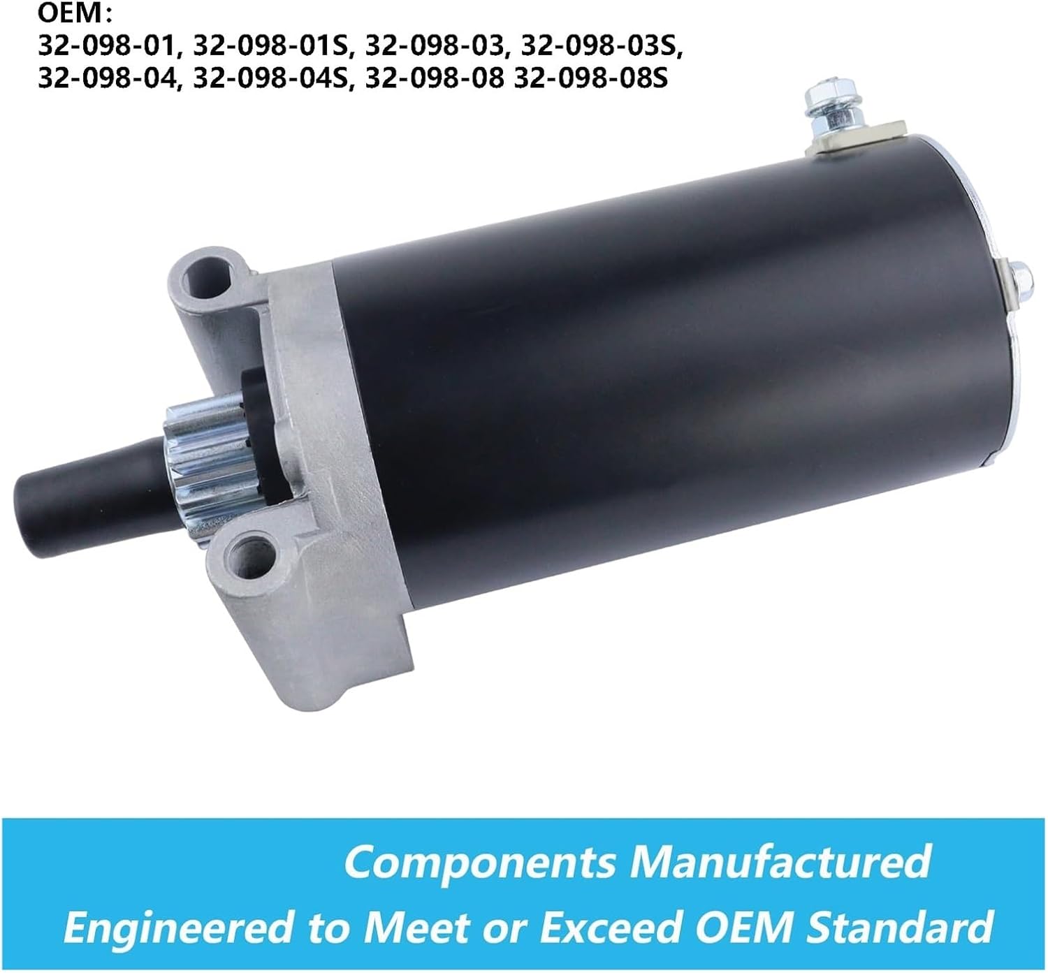 Starter Motor Compatible with Kohler Courage Engines 20HP 23HP 25HP 27HP Compatible with Cub Cadet 1045 1046 1050 Toro Holland Lawn Mowers, 3209801