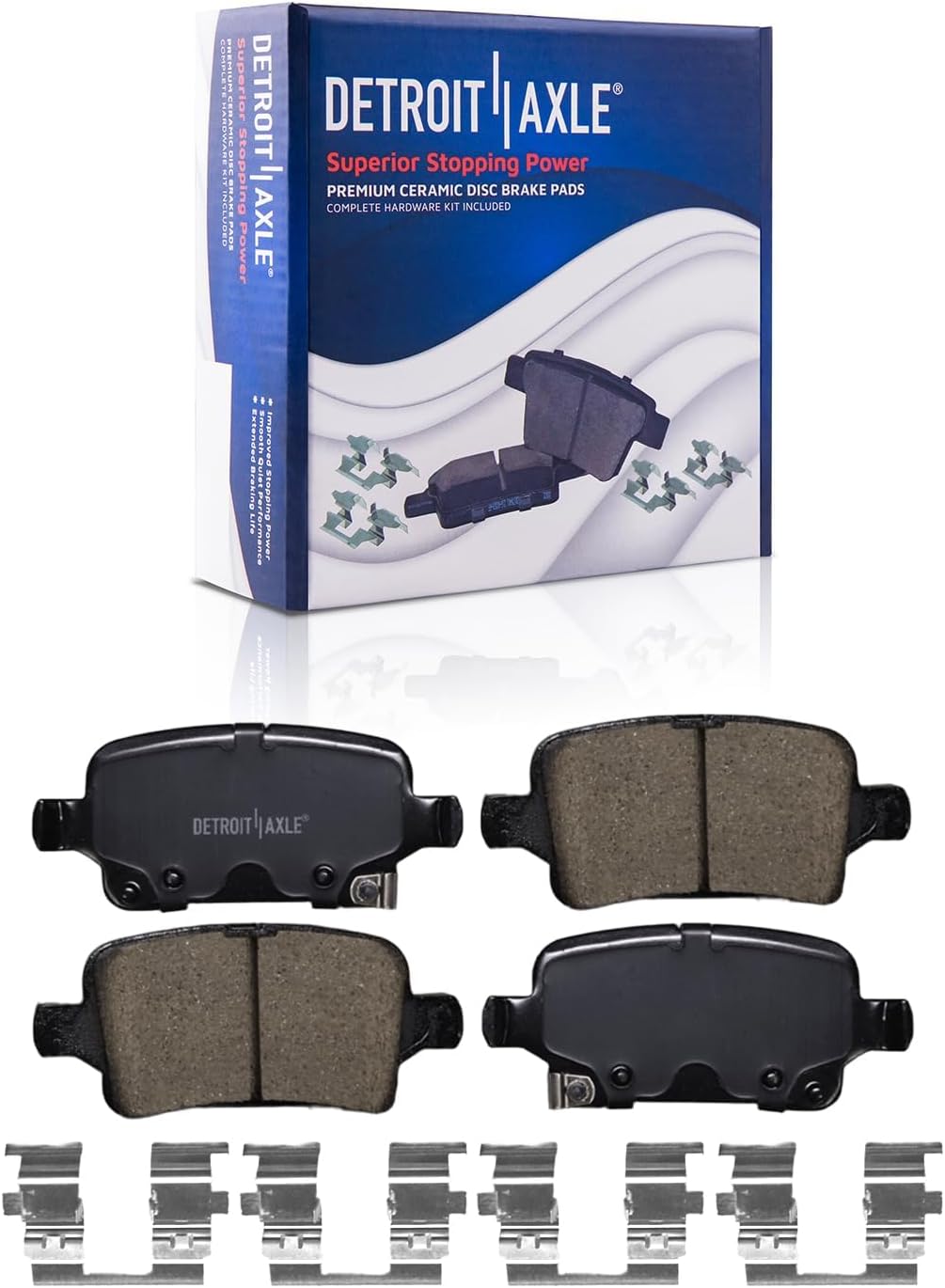 Detroit Axle - Brake Kit for 2016-2019 Chevrolet Cruze Volt 2017-2023 Bolt EV Drilled and Slotted Brake Rotors Ceramic Brakes Pads 2018 Replacement : 10.87' inch Front and 10.39' inch Rear Rotor