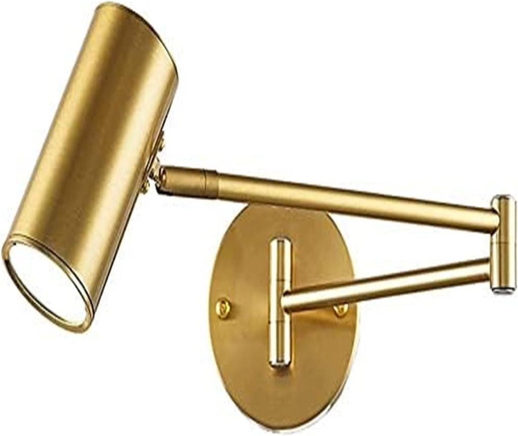 Wall Lamp Wrought Iron Folding Wall Sconce Lighting Fixture Gold Plating/Black Spray Paint Indoor Post-Lighting Fixture for Bedroom Bedside Living Room Corridor Balcony Aisle ,Crystal Vanity Lighting