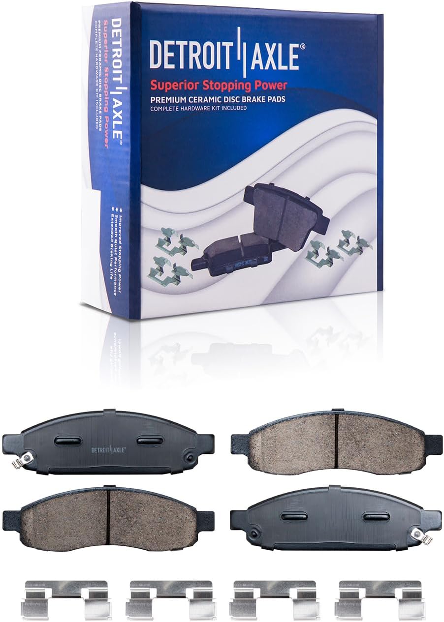 Detroit Axle - Brake Kit for 2005 2006 Infiniti QX56 Nissan Armada Titan Brake Rotors and Ceramic Brakes Pads Front and Rear Replacement