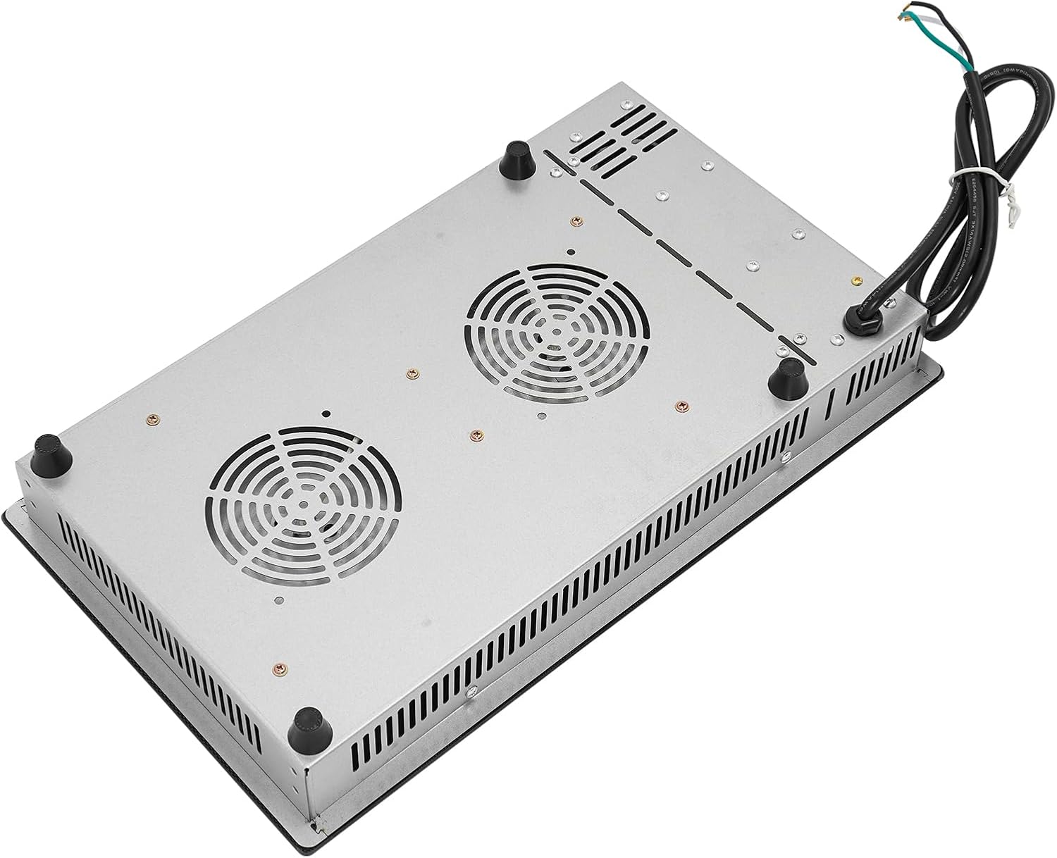 20 Inch Electric Cooktop 2 Burners, 600/1100W Built-In Radiant Electric Stovetop with Safe Lock, Electric Ceramic Cooktop with 5 Power Levels/Led Display, 20.08 * 11.81 * 4.06in, Good Heat