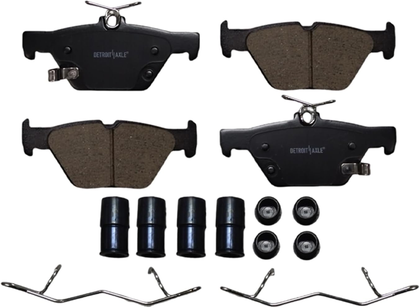 Detroit Axle - Brake Kit for 2020-2025 Subaru Legacy Outback 2022-2024 WRX, Drilled Slotted Disc Brake Rotors Ceramic Brakes Pads Replacement: 12.44' inch Front and 11.81' inch Rear Rotor