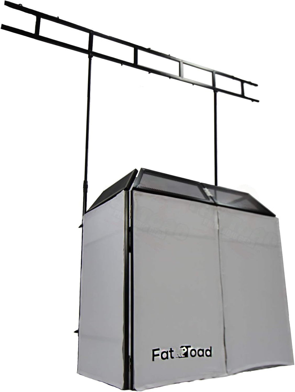 FAT TOAD DJ Booth with 8FT Lighting Truss Stand Package (QuickFOLD Series) – Foldable Panel Tabletop Platform Facade Scrim Cover – Video Light Projector Display Workstation For Sound System Event
