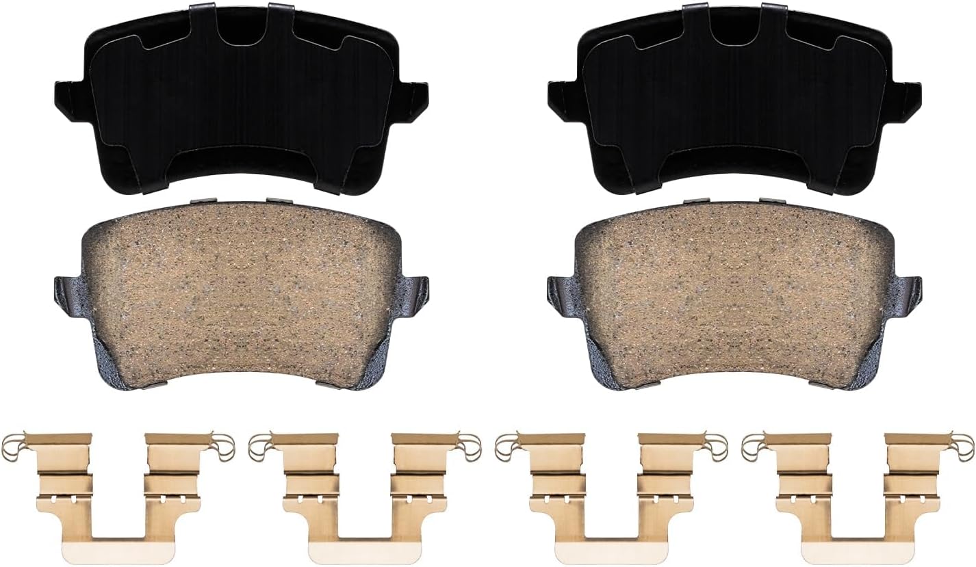 Detroit Axle - Brake Kit for Audi 2012-2013 A5, 2012 A5 Quattro, Drilled and Slotted Disc Brake Rotors Ceramic Brakes Pads Replacement : 12.60' inch Front and 12.99' inch Rear Rotors