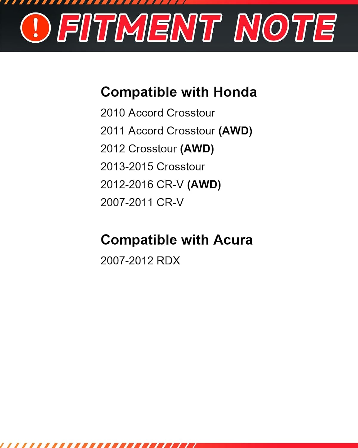Front Brake Kit Compatible with Honda 2007-2016 CR-V(12-16 AWD ONLY, 07-11 ALL Models), 2012-2015 Crosstour|Premium Drilled & Slotted Brake Rotors & Ceramic Brake Pads|296mm(11.7in)