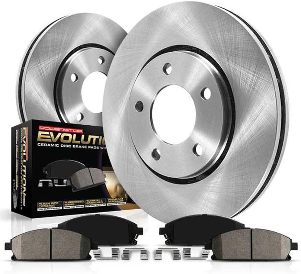 PowerStop Front Brake Kit for Acura TLX 2015-20 - Z17 Ceramic Brake Pads & Disc Rotors Replacement, KOE7214