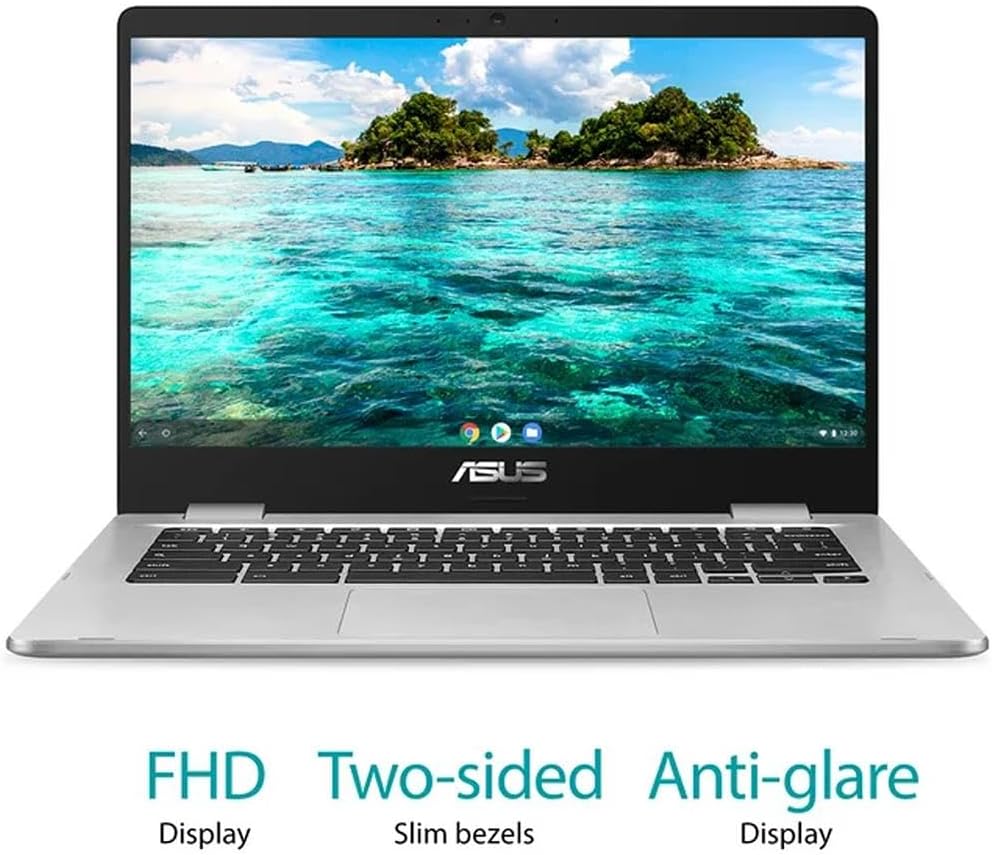 ASUS ChromeBook/SILVER/14.0 FHD non-Touch/N4020/4GB/Intel UMA/64GB/Chrome