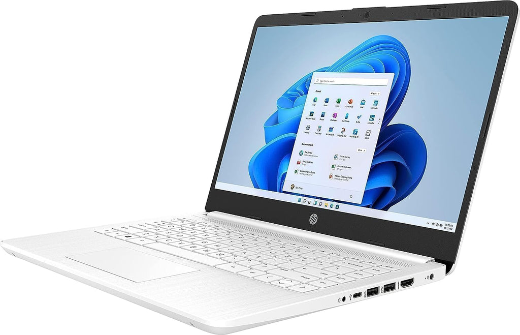 HP Laptop Computer 14' Ultral Light for Students and Business, 16GB RAM, 256GB Storage(64GB eMMC+256GB Ghost Manta SD), 1 Year Office 365, Webcam, HDMI, WiFi, USB-C, Win 11 S