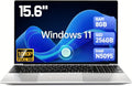 2026 Latest 15.6'' Laptop Compatible with Windows 11, Quad-Core Processor N95(Beat i7-7600U), 8GB RAM 256GB SSD, 1080p FHD Display, Backlit Keyboard, 8000mAh Battery, Mini-HDMI, WiFi5, TF Card Slot