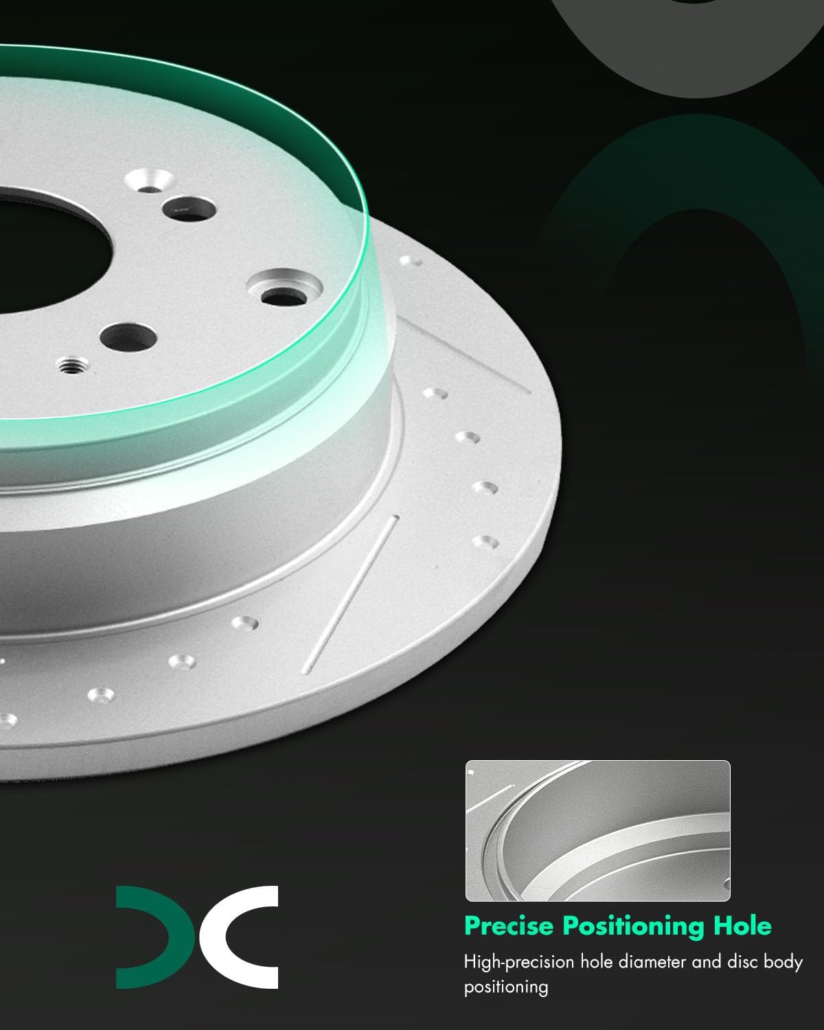 SCITOO Front 11.65' Rear 12.32' Brake Pads and Rotors Kits Fit For Honda Odyssey 2005 2006 2007 2008 2009 2010