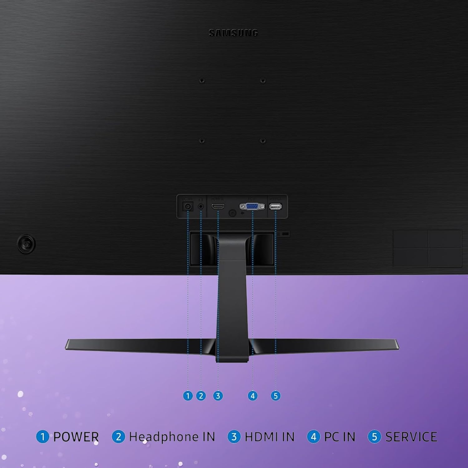 Samsung 27 inch FHD Gaming Monitor, S3 Series, 100Hz, 1800R Curved, G-Sync Compatible, Contrast Ratio 3000:1, Flicker-Free, Game Mode, HDMI & VGA, Ultra-Slim, Tilt Adjustment, Black