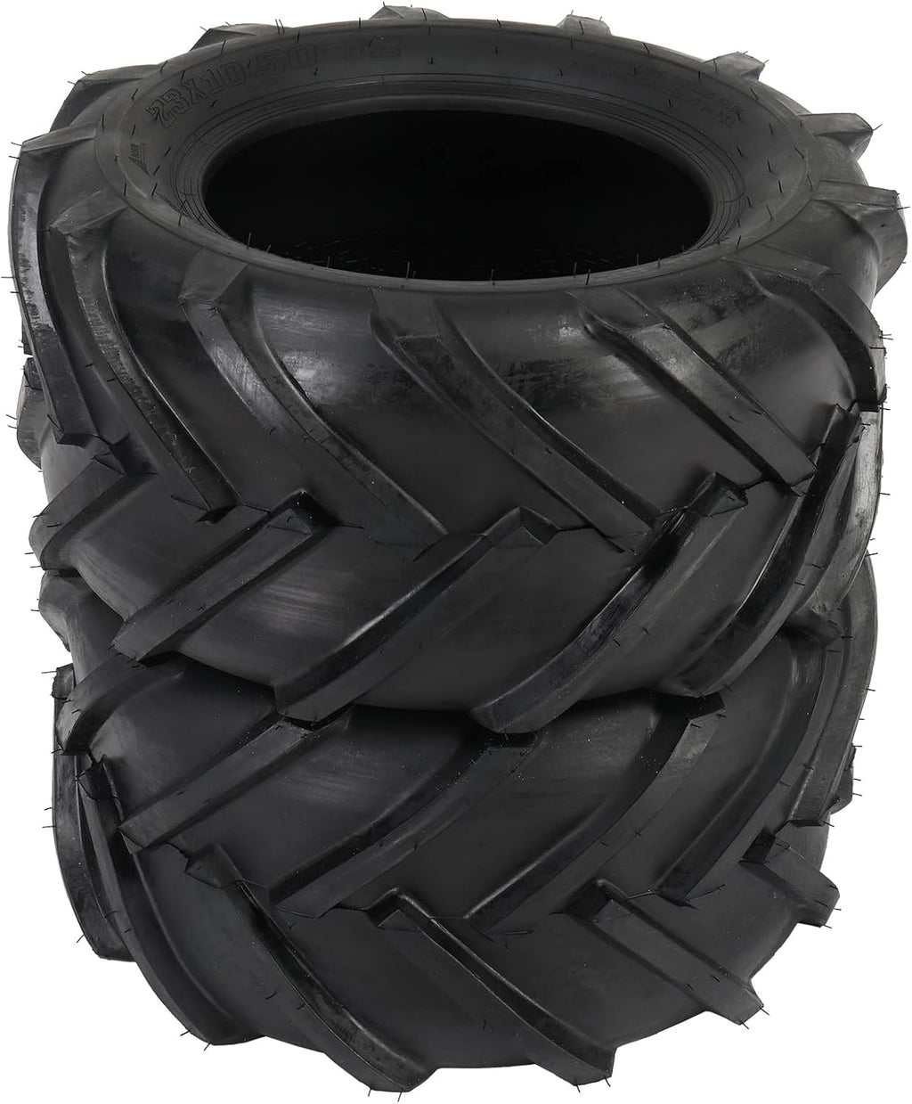 TUFFIOM Set of 2 Lawn Mower Tires 24x12.00-12 6PR Turf Tire for Garden Tractor Riding Lawnmower, Tubeless